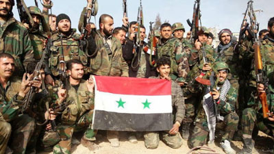 جشن پیروزی‌های غرورآفرین ارتش سوریه، حزب الله و نیروهای متحد 